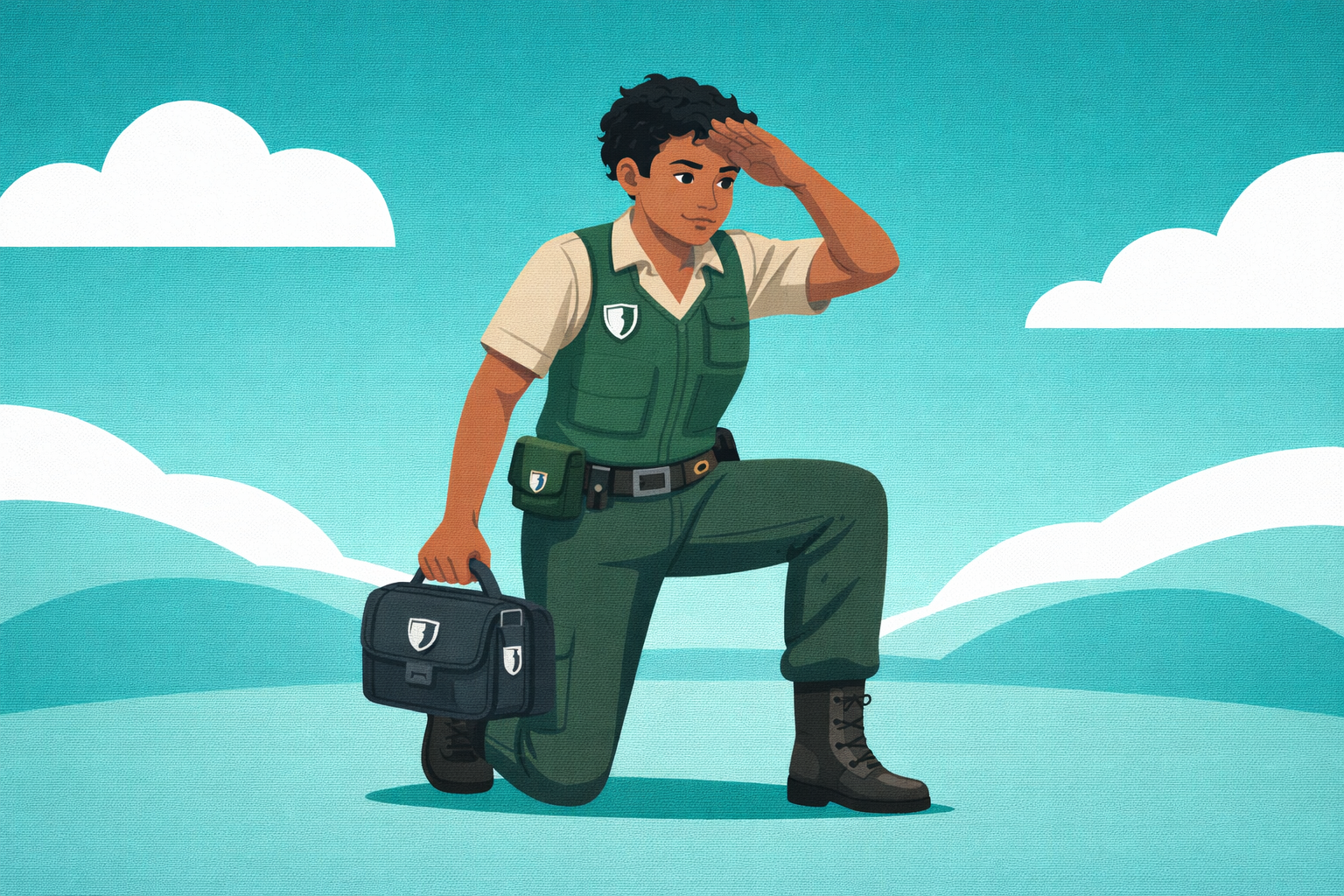 守り手のイラスト