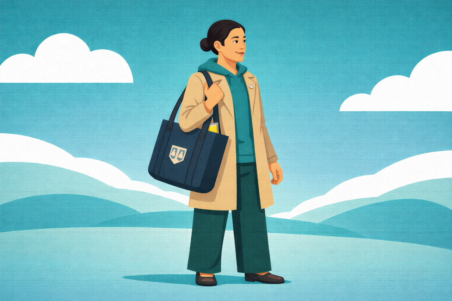 支援者のイラスト