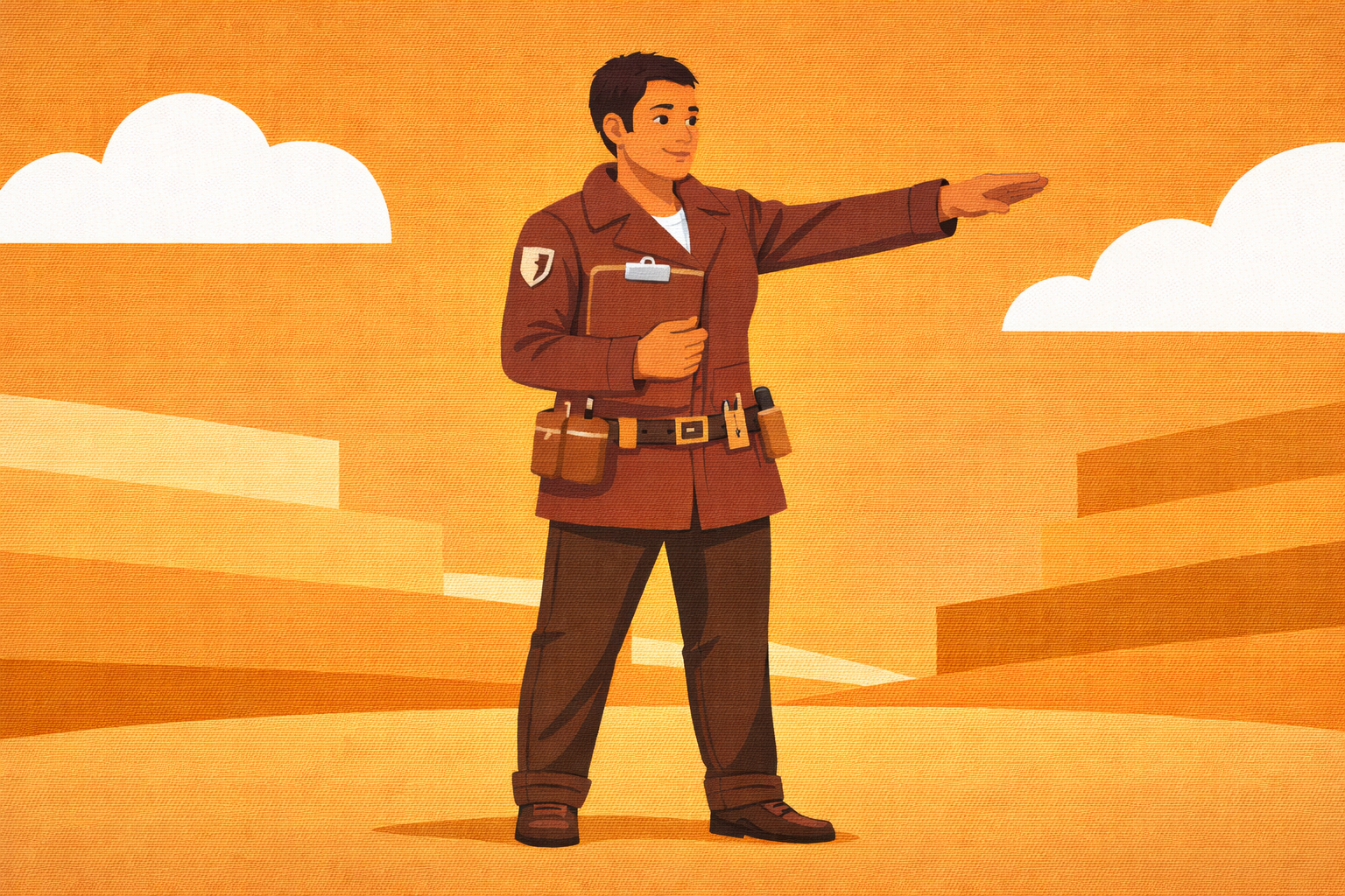 親分肌のイラスト