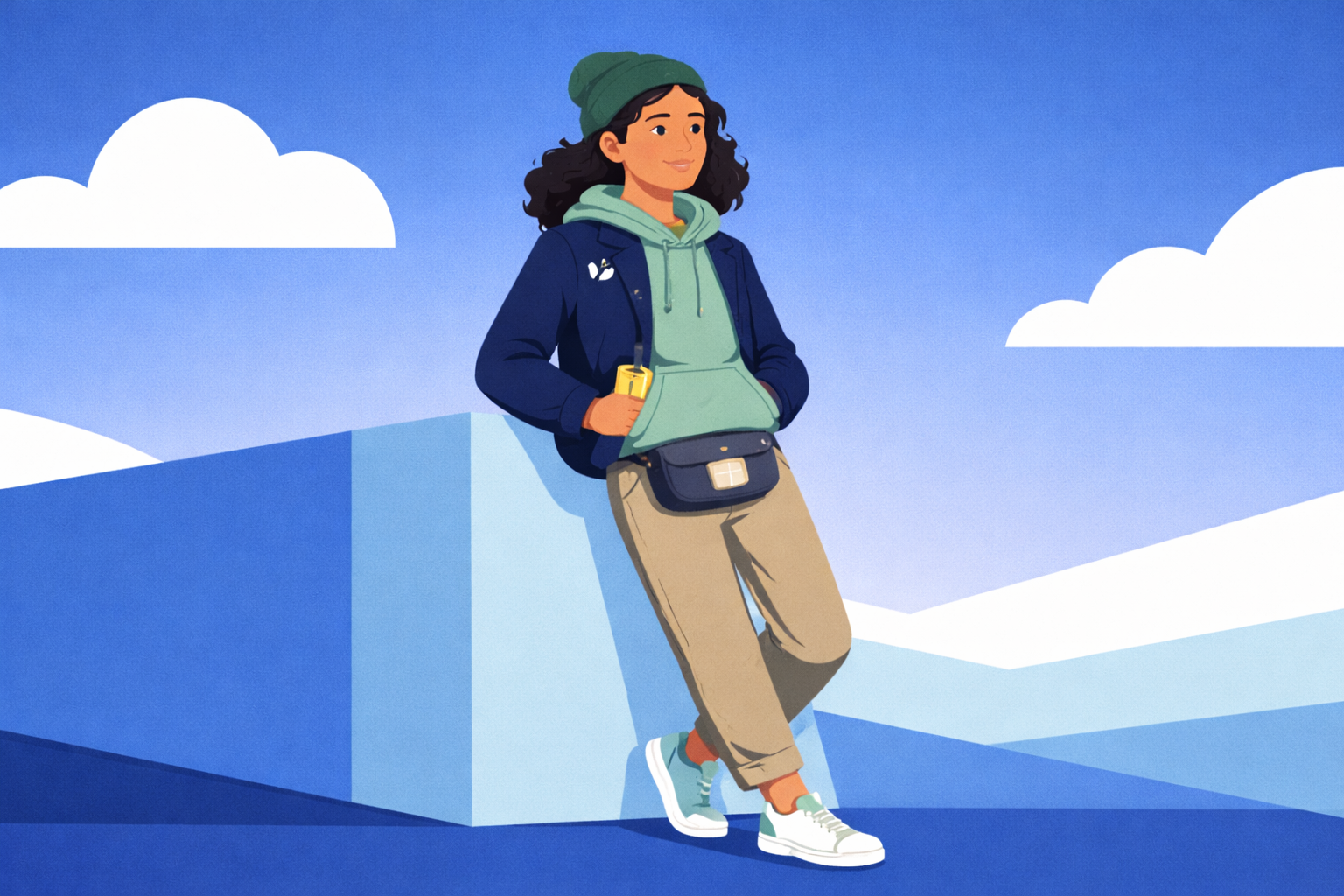 自由人のイラスト